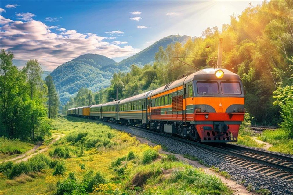 Ferrovia ferroviaria espressa verso altri paesi
